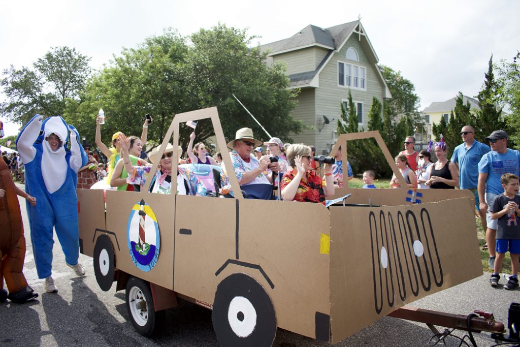 Our personal favorite float from the Town of Duck's 4th of July Annual Parade.