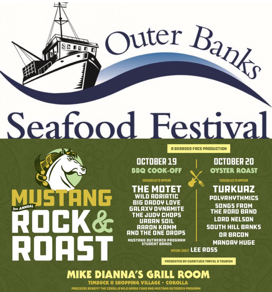 An Outer Banks event dilemma. Seafood Festival, Mustang Rock & Roast or both?