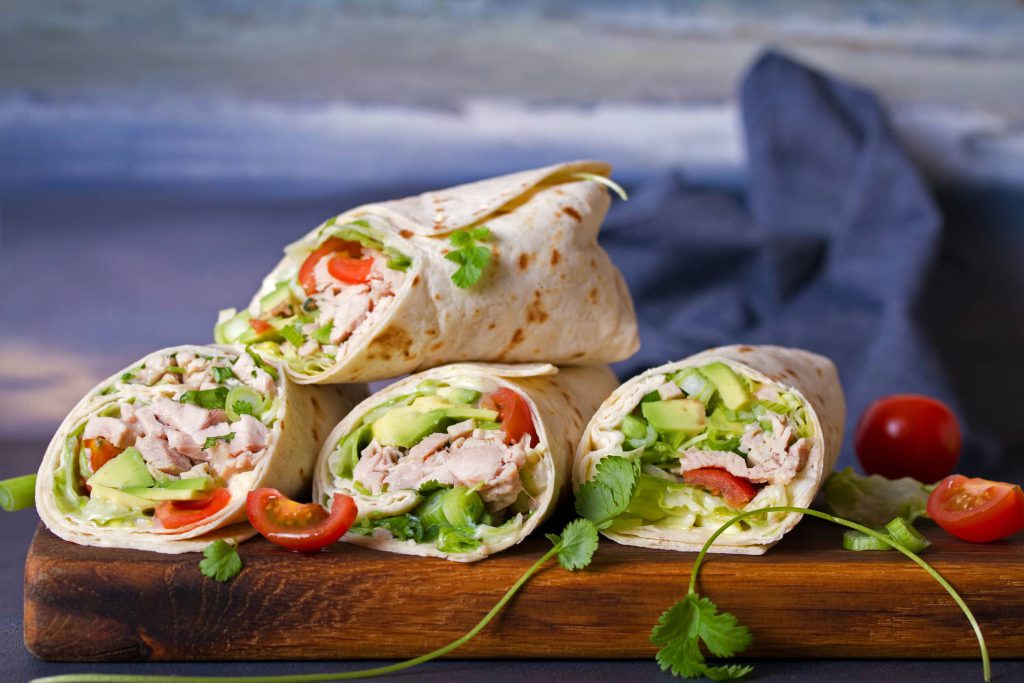 Quick wraps and rollups perfect for an Outer Banks beach picnic.