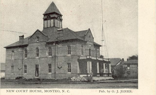 Dare County Courthouse as it appeared in 1904 when it was built.