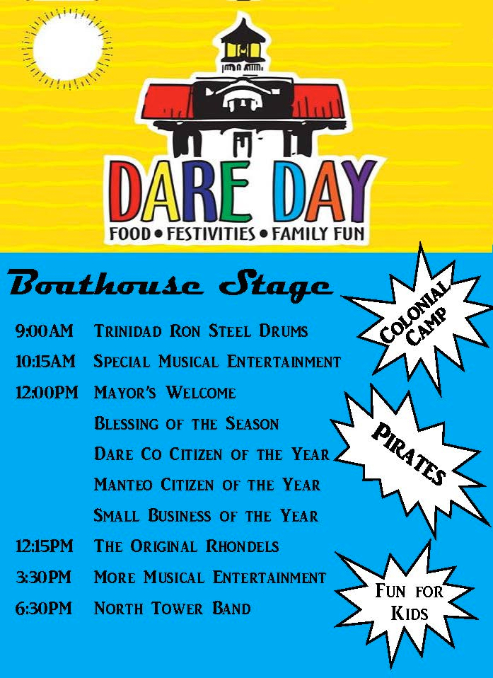 Dare Day Comes to Manteo This Saturday