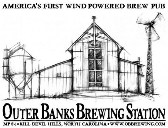 The iconic Outer Banks Brewing Station.