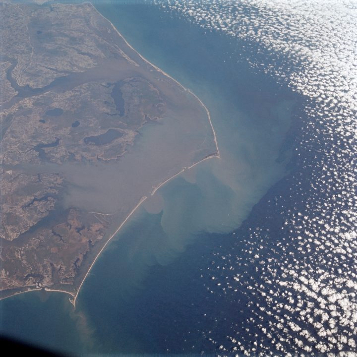The Outer Banks as seen from Apollo 9 120 miles above the earth.