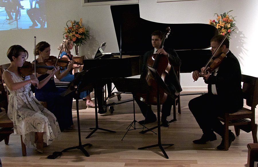 The Surf and Sound Quintet in performance at All Saints Episcopal Church in Southern Shores.