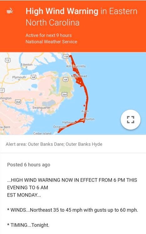 Powerful Winds, Rain and Pounding Surf-OBX Experiences Nor'Easter