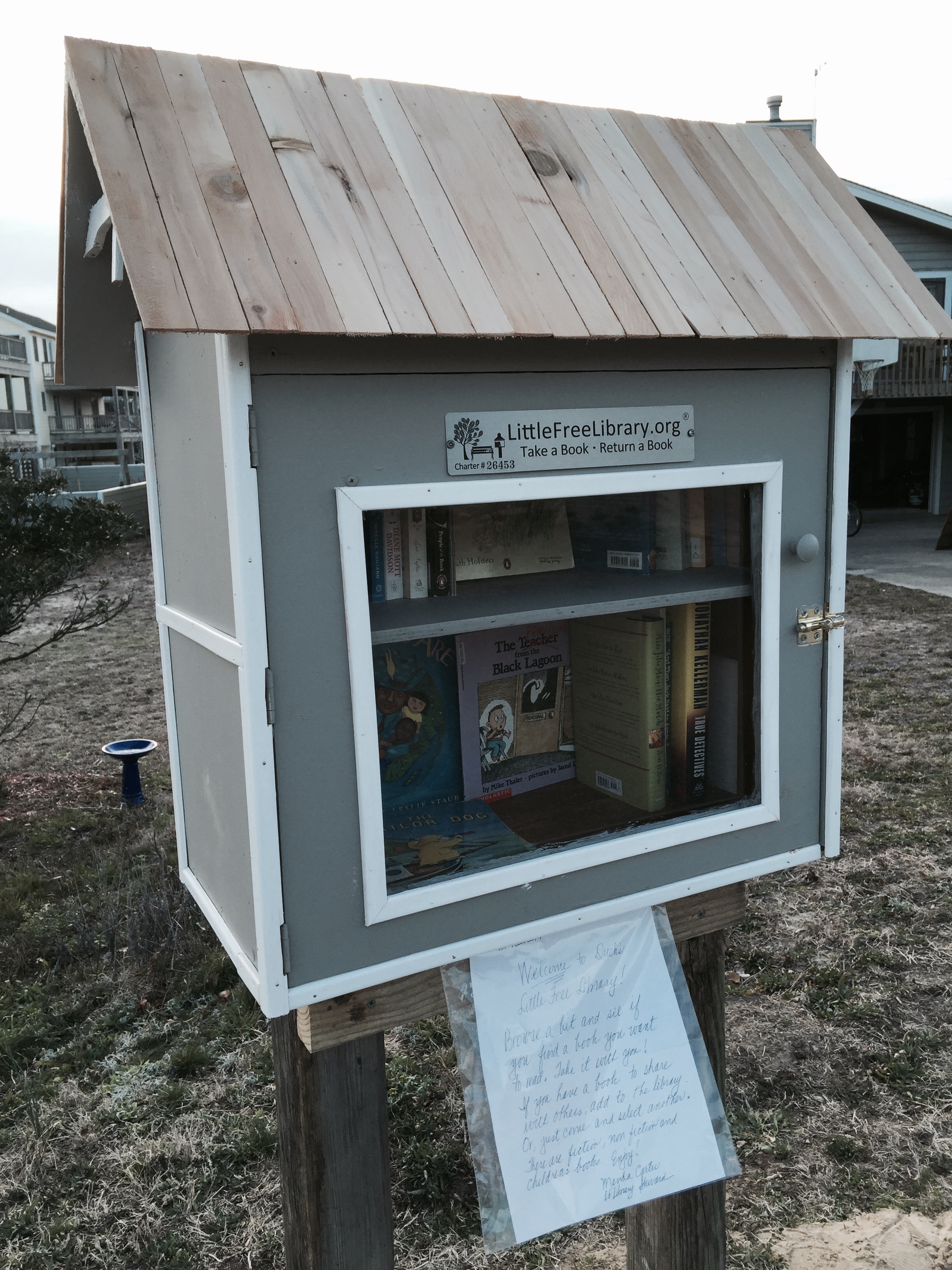 Discovering A Little Free Library On The Outer Banks